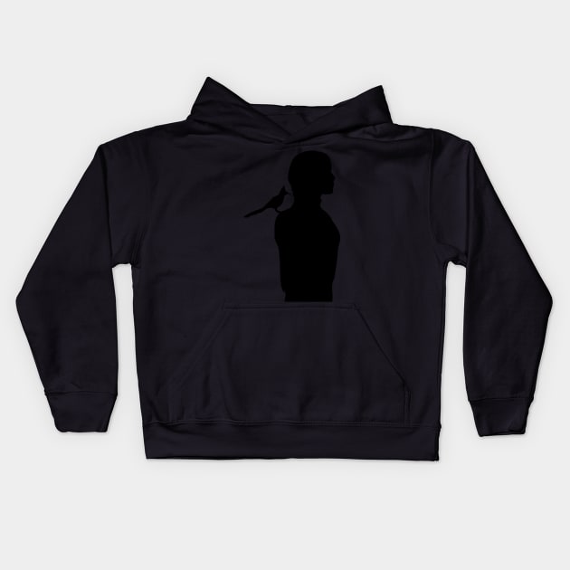 Katniss: Silhouette! Kids Hoodie by haleynicole11